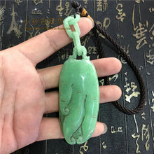 热卖 翠玉老佛手把件仿古玉满绿老翡翠玉雕刻巴山翠福寿吊坠古董