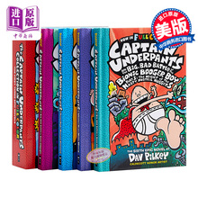 12岁 Dav Underpants Captain 校长是超人 学乐全彩精装 Pilkey 全彩版 内裤 英文原版 超人队长系列7册 中商原版