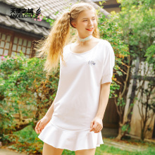 天使之城连衣裙女夏新款裙子慵懒风裙子女夏学生00后图片