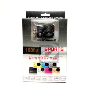 运动相机1080P防水头盔摄像机迷你高清4K潜水录像WIFI水下照相机