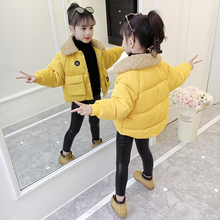 小女孩洋气短款 冬装 儿童装 女童棉衣2018新款 加厚羽绒棉服外套棉袄