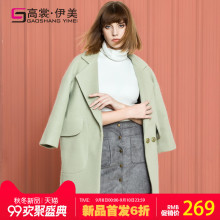 2017新款小矮个子韩版毛呢外套女装加厚中长款妮子茧型呢子大衣冬图片