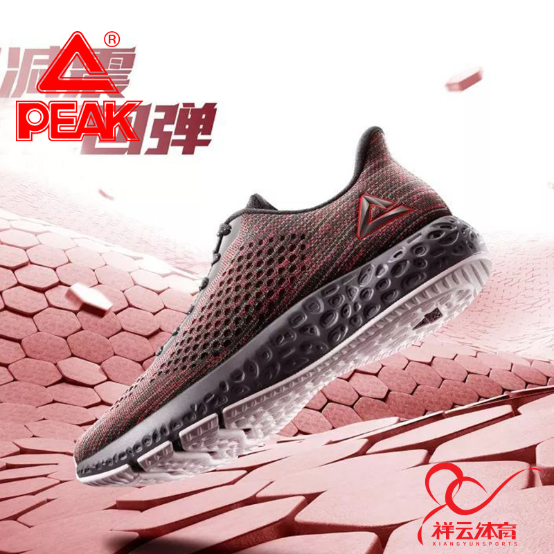 PEAK Running Shoes 2019 Winter New Lightweight Anti slip Cushioning Casual Shoes Sports Men's Shoes Running Shoes E84107H