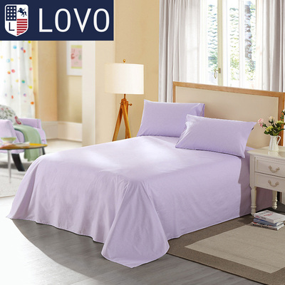 LOVO家纺床单件全棉纯棉床上用品成人单人床单是什么牌子