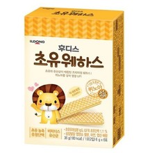韩国宝宝辅食零食日东 威化饼干 加初乳威化