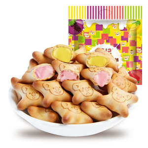 小熊巧克力灌心饼干300g