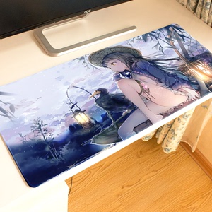 动漫鼠标垫滑鼠垫键盘垫桌垫超大锁边二次元周边fgo新番fate卡通