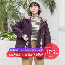 尔给深秋港风加棉翻领工装夹克外套女厚秋冬2018新款加厚韩版复古图片