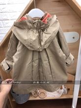 风衣外套 MOS1GABY19 2019女宝宝儿童中长款 原d韩国童装