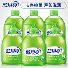 包邮 官网正品 家用家庭套装 蓝月亮洗手液芦荟精华滋润抑菌500gX6瓶