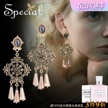 Special欧美S925银针耳环耳钉女耳夹巴洛克耳饰衬肤显瘦航海时代
