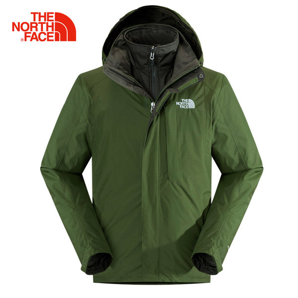【经典款】TheNorthFace北面防水透气男保暖棉三合一冲锋衣|CZ51
