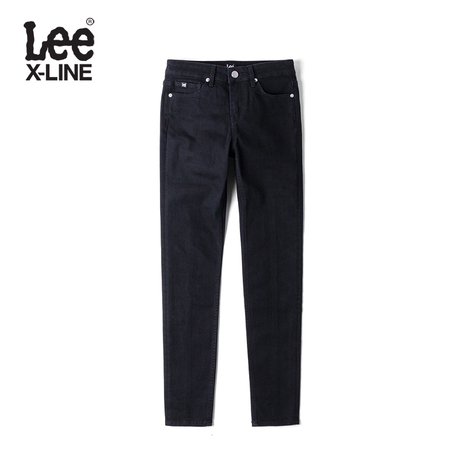 Lee女款 2018年秋季X-LINE黑色九分牛仔裤LWN4182QD8UH商品大图