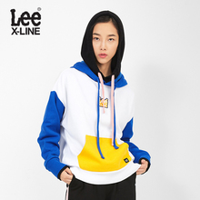 Lee女款 2018年秋季X-LINE白色撞色长袖卫衣L345863QBK14图片
