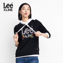 Lee女款 2018年秋季X-LINE黑色圆领长袖卫衣L345733QSK11图片