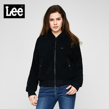 Lee女款2018年秋季Mainline黑色立领长袖卫衣开衫L304093ZLK11图片