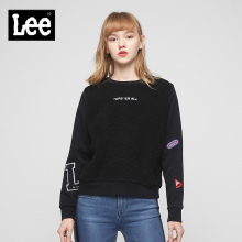Lee女款 2018年秋季主线系列黑色字母长袖卫衣L317293ZLK11图片