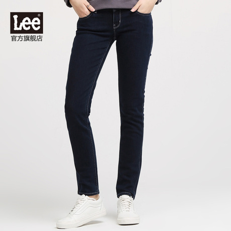 Lee女装 2017秋冬新品商场同款超低腰修身窄脚牛仔裤LWS4032VH6SL商品大图