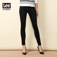 Lee女装 17秋冬新品商场同款优形丹宁中腰九分牛仔裤L12400AP97AR图片