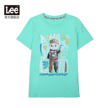 Lee女装 商场同款2017新品时尚印花短袖T恤棉L191632AC图片