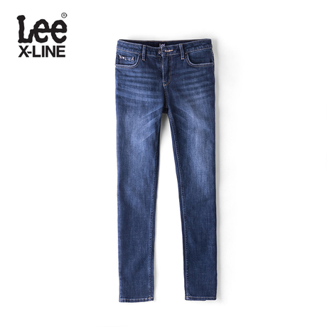 Lee女款 2018年秋季XLINE深蓝色时尚休闲牛仔裤LWS4333QJ8SJ商品大图