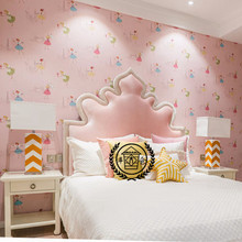 美式创意公主床田园女孩粉红色1.5米卧室双人实木女童单人儿童床