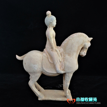 古玩复制 收藏 古典中式工艺品 陶俑 古董架摆件 陶马 仿古陶器