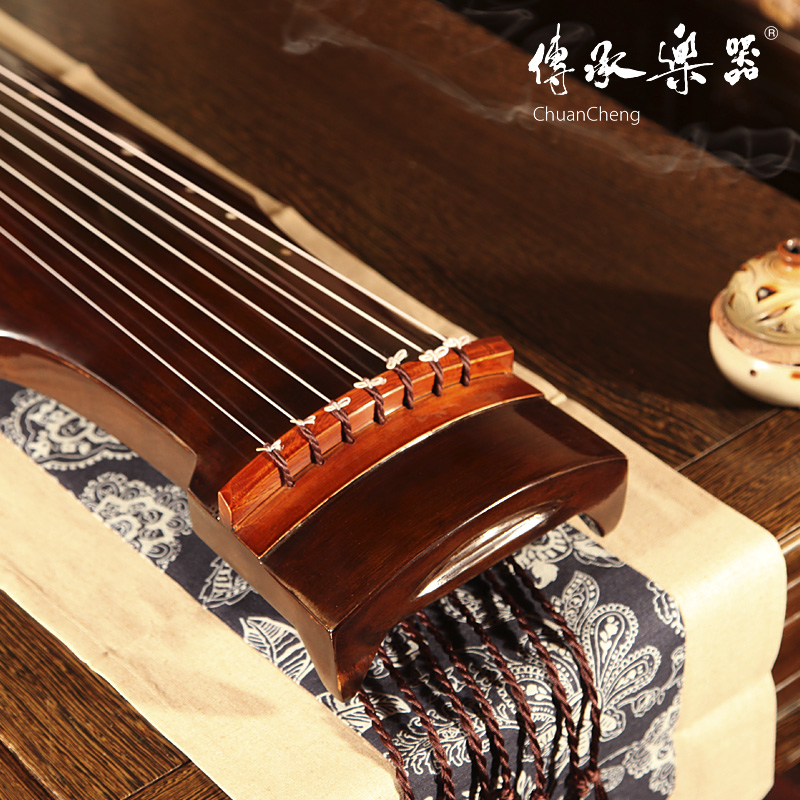 包邮送全套配件初学练习古琴承牌桐木仲尼式古琴七弦琴