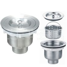 厨房水槽下水器下水管软管洗菜盆洗碗水池304全钢下水器配件包邮