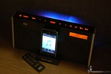 奥特蓝星M402SR钟控FM收音机苹果iphone安卓底座音箱电脑音箱 原装