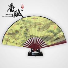 中国风特色小礼品出国送老外一尺绢扇子 古风古典竹子折扇工艺品