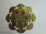 纯铜仿古新款黑色家具铜配件中式风格拉手纯铜如意门牌柜门把手