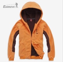 正品 伊凯文男款 Eamkevc 1811卫衣外套加厚保暖防风连帽抓绒衣