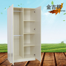 简约现代儿童衣柜简易木质单人小衣柜二门衣柜经济型阳台储物柜
