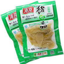 有友猪皮晶香辣味山椒味 猪皮晶60g单包 包邮 5包大部分地区