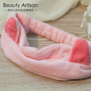 景甜同款猫耳朵束发带