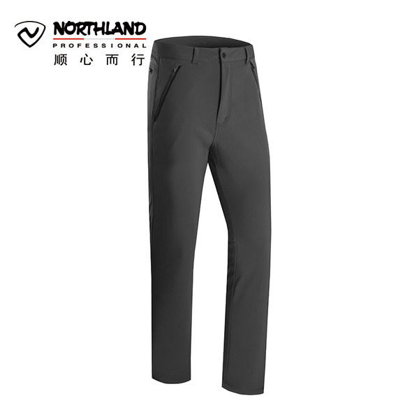 诺诗兰NORTHLAND秋冬户外男软壳裤保暖防泼水防风弹力裤GF045623