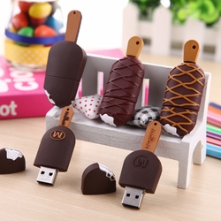 雪岩u盘卡通雪糕8gu盘可爱创意小冰棒u盘8g个性迷你礼品U盘8g包邮