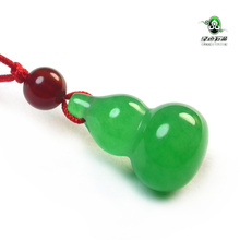 Lssp/绿色石品 马来玉葫芦小吊坠 可爱葫芦项链坠 福禄挂坠tg210