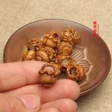 手工雕刻花边桃蓝 桃核批发 精雕正品 压惊 野生老桃核 护身 辟邪