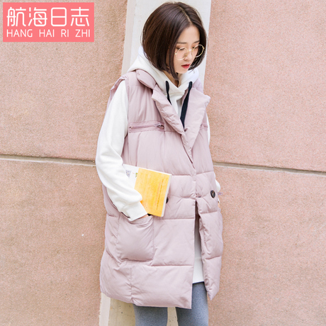 【清仓】冬季中长款棉衣马甲 学生韩版加厚无袖宽松棉袄外套女装商品大图