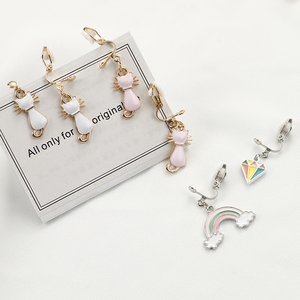 韩国气质可爱短款耳夹耳钉