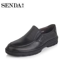 Senda 圆头商务打蜡牛皮男皮鞋 森达秋季商场同款 GD102CM5