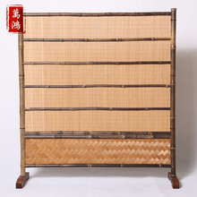 高端竹工藝品99123 日式隔斷 座屏 雙面屏風 手工和室屏風