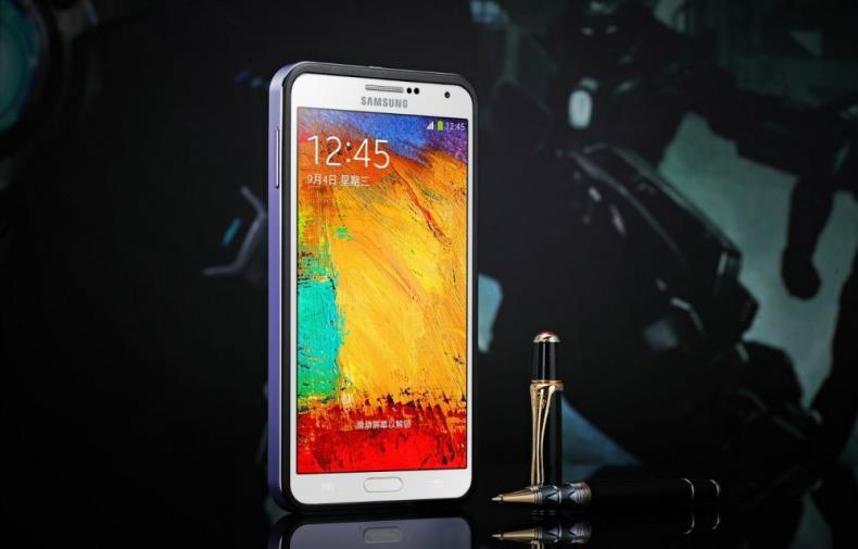 iMatch Aviation Aluminum Alloy Metal Bumper Tempered Glass Back Cover Case for Samsung Galaxy Note 3 N9000