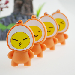 雪岩u盘32g卡通萌表情32gu盘可爱创意卤蛋u盘个性礼品U盘32g包邮