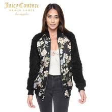 Juicy Couture个性花卉印花图案拼接夹克外套（达人同款）图片
