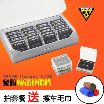 TOPEAK 山地公路自行车骑行装备撬胎棒修车工具免胶水挫胎补胎片