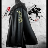 ◆七七坊◆华汉服羊毛秋冬大摆保暖男士大厚毛斗篷披风 景玄款二