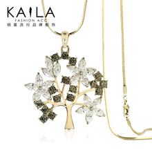女镶钻秋冬时尚 气质款 Kaila许愿树毛衣链 闪耀气质项链 韩版